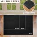 TANYOYO 4'x6' Ft (48"x72") Commercial Heavy Duty Rubber Mesh Door Mat – Waterproof Non-Slip Dirt Trapper for Mall Entrance, Patio, Garage & High Traffic Walkways, Black Outdoor Commercial Welcome Mat