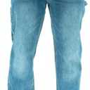 Iron & Haft Men's Journeyman Relaxed/Straight Fit Work Jeans, 12 Pocket Stretch Denim Tactical Jeans, Vintage/Medium Wash (40W x 34L)