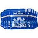 Below Zero Prefilled Reusable Ice Packs for Coolers | Long Lasting Freezer Ice Blocks for Camping, Lunch Bags & More | 48 Hour Cooler Ice Pack Technology | Small 7.5”x6.5” (10-Pack)