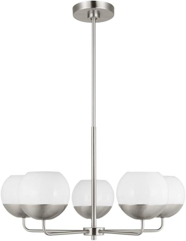 Generation Lighting 3168105-962 Alvin Chandelier, 5-Light 300 Total Watts, Brushed Nickel Silver