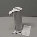 Automatic Foaming Soap Dispenser, Touchless Foam Hand Soap Dispenser for Bathroom, 4-Level Adjustable,13.5oz/400ml, Wall Mounted, Rechargeable (White+transparent)