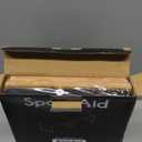 SpaceAid Cabinet Shelf Organizers 2 Pack, Kitchen Counter Rack Shelves Riser, Stackable Expandable Spice Rack, Pantry Cupboard Storage Organization (Black and Natural, Short) (11.7"W)