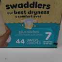Pampers Swaddlers Diapers, Size 7 (36-50 lbs), 44 Count, Hypoallergenic, Absorbent, Keeps Baby Dry and Comfortable, Skin Safe Disposable Baby Diaper