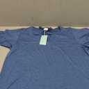 WIHOLL Summer Outfits for Women 2 Piece Short Sleeve V Neck Lounge Sets Casual (Large, 1-blue)