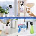 2 x Spray Bottles 12oz/350ml Empty Spray Bottles Refillable Mister Bottle with Multicolor for Cleaning, Plants, Hair, Cooking (Light Green + Rose-Red)