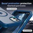 jaroco Magnetic for iPhone 11 Case, [Compatible with MagSafe][Military Grade Drop Protection][Heavy Duty Protection][Non-Slip][Shockproof] 2-Layer Durable Bumper Phone Case 6.1''-Deep Blue