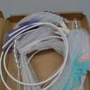 Roowest 4pcs Butterfly Party Decorations Table Centerpiece Gradient Silk Flying Large Butterfly Centerpiece 3D Pink Purple Green White Butterflies Tabletop for Baby Shower Wedding Birthday Party Decor