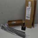 BRIOFOX Barras de cortina de bronce para ventanas de 28 a 48 pulgadas, resistentes y ajustables, de 1 pulgada de dimetro, para interiores y exteriores, con remates cuadrados clsicos