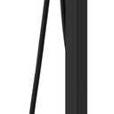 Aolemi Freestanding Bathtub Faucet Floor Mount Tub Filler Single Handle Brass Standing Bathtub Tap with Handheld Spray Swivel Right Angle Waterfall Spout Matte Black