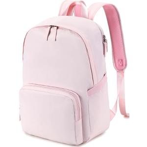 BTOOP Backpack for School Girls Teens Lightweight College Bookbag Casual Work Travel Laptop Backpack for Women Water Resistant Pink Backpacks(Pink)