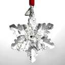 2025 Annual Edition 3D Crystal Snowflake Ornament Christmas Tree Ornaments Crystal Sun Catcher Home Hanging Decor(3D-Clear)