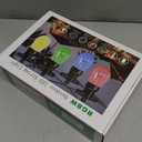 Outdoor String Lights Color Changing - 48FT Sync with Music Led Patio Lights Outdoor Waterproof with App and Remote Hanging 15 RGB Bulb Create Ambience for Garden, Cafe, Backyard, Christmas, Party