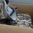 Luxcrest Brown 10x14 Area Rug: Vintage Floral Washable Rugs for Living Room Bedroom Dining Room Under Kitchen Table Office - Soft Non-Slip Stain Resistant Low Pile Carpet Indoor - Brown and Gold