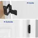 HOSOM 50 Pack 1/2 Inch Overlay Semi Partial Wrap Kitchen Cabinet Door Hinge Matte Black Cabinet Hinges for Kitchen Cabinet Doors Self Closing Cabinet Hinges with Door Bumper