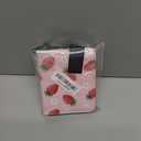 for 1 Pocket Card Binder Mini Size for 80 Cards - Small Trading Card Collection Album Folder Lightweight Portable PK Strawberry Design for Girls Girly Teens Kids for Sports Cards Game Cards