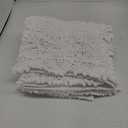 Yimobra Large Bathroom Rugs Non Slip Washable 36x24 Inch - Ultra Soft Absorbent Chenille Bath Mat, Quick Dry Shaggy Floor Carpet for Tub Shower, White Home Decor Accessories