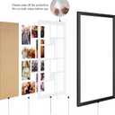 11.8x21.8 Collage Frame with 8 Openings 4X6 Pictures, Multiple Picture Frame with Mat, Wall or Tabletop Decor, Black Wood Grain,2 Pack