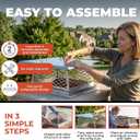 12"x12" Single Flue Bolt-On Chimney Cap with Easy & Fast Assembly Design – Durable Rust-Free Stainless Steel Chimney Cover for Outdoor Protection (Fits 11x11, 12x11, 12x12 & 12.5x12.5 Flues)
