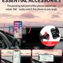 Car Phone Holder for Toyota RAV4 / RAV4 Hybrid 2019-2025 Accessories 7/8 Inch Screen Fixed Clip Cell Phone Mount Hands-Free 360 Degree Rotation