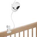 Flexible Baby Monitor Mount Compatible with HelloBaby HB6550/HB6560/HB6240/HB6148/HB6339/HB66/HB65/HB40, ANMEATE 549/SM935E, 15.75" Gooseneck Arm Baby Camera Mount Without Tools or Wall Damage