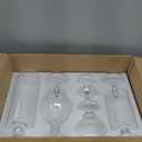 MyGift 4 Piece Set Clear Glass Apothecary Jars with Lids, Bathroom Decor, Candy Buffet, Wedding Centerpiece Decorative Jar