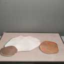 Large Framed Neutral Abstract Wall Art for Living Room, Set of 3 Rustic Beige Brown Canvas Prints Paintings Artwork for Walls, Minimalist Stone Pictures for Hallway Stair Office Wall Decor 24x36 Inch