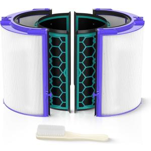 TP04 Replacement Filter | 360 Combi Glass HEPA & Activated Carbon Filter | Compatible with Dyson HP04, TP04, DP04, TP05, DP05 Air Purifi-er | Perfect Fit & Reliable | Easy to Install