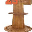ABTOLS 2025 Graduation Gift Money Holder, Wooden 2025 Graduation Money Holder Double-Layer Cash Holders with 25 Hole DIY Unique Money Holder Cash Gift for Graduation Party Supplies(Orange)