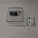 Dish Drying Rack in Sink, Expandable Stainless Steel Dish Drainers for Kitchen Counter, Dish Dryer Rack for Inside Sink, Over The Sink Dish Racks with Utensil Holder, Silver (15.5"L x 10.4"W x 4.7"H, In Sink, Silver)