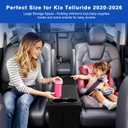 Shademax Custom for Kia Telluride Seat Organizer with Cup Holders Car Backseat Organizer for Kia Telluride 2020-2025 2026 Accessories Car Console Organizer for Kids Toys, Baby Supplies, Travel Dog Toy