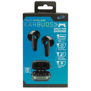 iLive Gaming Earbuds Bluetooth 5.3 ENC Stereo True Wireless In-Ear Earbuds