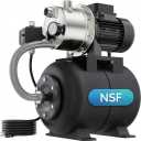 Aquastrong 115V Shallow Well Garden Pump, Stainless Steel, 1320 GPH, Automatic Water Booster Jet Pump for Home, Garden, Lawn,Irrigation,1.6 HP with Pressure Tank