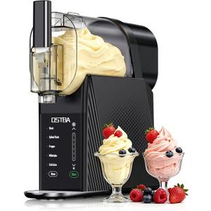OSTBA Ice Cream Maker Machine & Slushie Machine for Home - Slushy Machine, Self-Cleaning, Family Size, 6 Modes, 6 Textures for Soft Serve, Sorbet, Margaritas, Frappés, Milkshakes, No Ice Needed