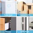 3 x 200PCS Cabinet Bumpers Clear Rubber Bumpers Self Adhesive, Soft Close Cabinet Door Bumper Dots, Sound Dampening Cupboard Door Bumpers Pads for Kitchen Drawers, Picture Frames, Furniture