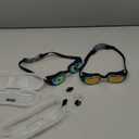 Aegend Swim Goggles for Kids Youth 3-14 Anti-Fog Anti-UV Comfort Fit Goggles for Swimming (Aqua & A-bright Rose)