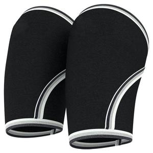 Knee Sleeves Weightlifting Compression Brace Elastic Pads Weight lifting Support Men Women(Large, BLACK)