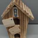Bird Houses for Outside, Wooden Outdoor 2 Hole Bird House, Can Accommodate 2 Bird Families Suitable for Bluebird,Finch,Cardinals, Garden Hanging Birdhouse No Assembly Required