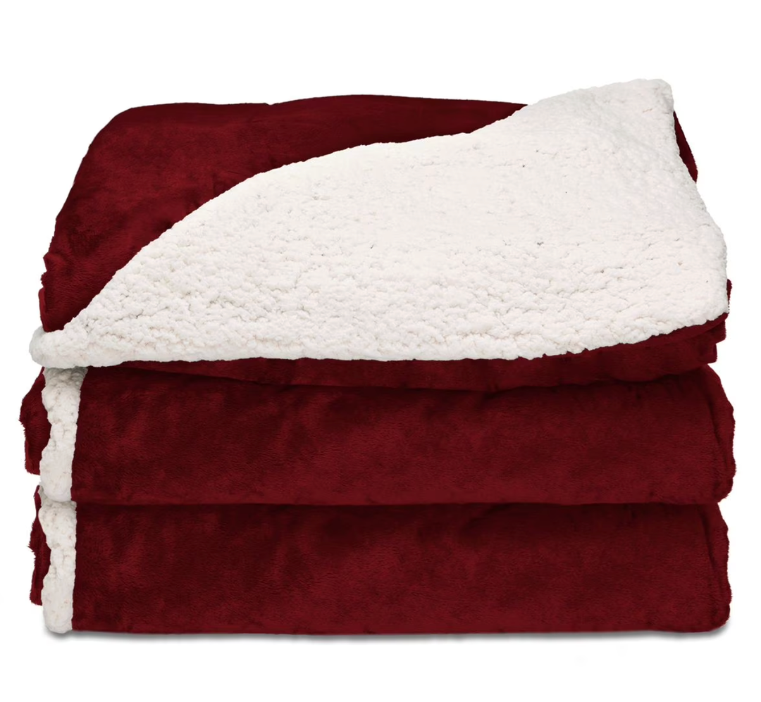 Sunbeam Heated Throw 50"/70", Red