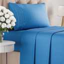 Twin XL Size 3 Piece Sheet Set - Comfy Breathable & Cooling Bed Sheets Set - Hotel Luxury Bedding for Women, Men, Kids, Teens, Boys & Girls - Deep Pockets, Soft, Wrinkle Free - Oeko-Tex - Royal Blue