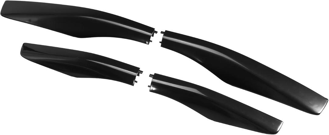 4pcs Car Roof Rack Side Rails End Cover Cap Compatible for Lexus RX350 RX400h RX330 2003-2009, Durable Plastic Black Cargo Rack Legs Protection