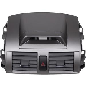 ApplianPar Center Console Dashboard AC Outlet Air Vent Panel with Clock Dashboard Duct Outlet Vent Assembly for Toyota Corolla 2009-2013 Replace 55670-02340
