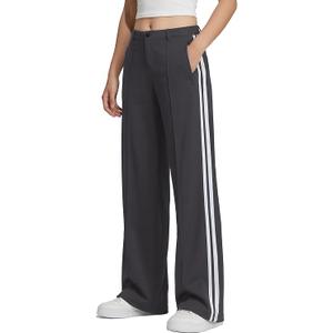 Women's 28"/30"/32"/34" Inseam Wide Leg Dress Pants High Waist Straight Leg Track Pants with Belt Loops 2XL