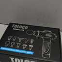 TOLOCO Massage Gun Deep Tissue, Percussion Massage Gun with 10 Replacement Heads, Super Quiet Portable Electric Massager for Athletes, Relax, Black