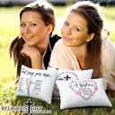 Reginary 12 Pieces Sisters in Christ Makeup Bags Christian Gifts for Women Christian Secret Sister Cosmetic Bags Inspirational Religious Valentine Mother's Day Birthday Gift for Best Friends