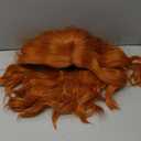 Kids Child Orange Wig Short Curly Orange Ginger Wig for Kids Dark Orange Wigs Synthetic Hair Girls Wigs (Dark Orange)