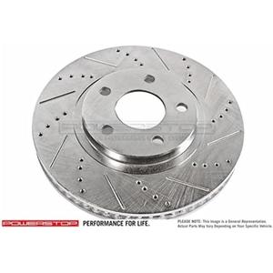 POWERSTOP Drilled Slotted Rotor Rh