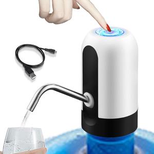 5 Gallon Water Dispenser Automatic contactless Electric Portable Drinking Water Bottle Pump,Smart USB Charging, for Camping Rechargeable 5 Gallon jug Pump (White)