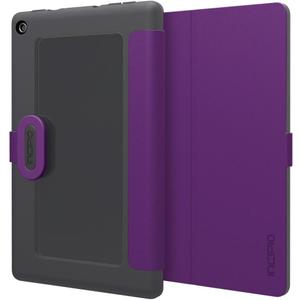Incipio Clarion Folio Fire HD 8 Case (Previous Generation - 2015 release), Plum Purple