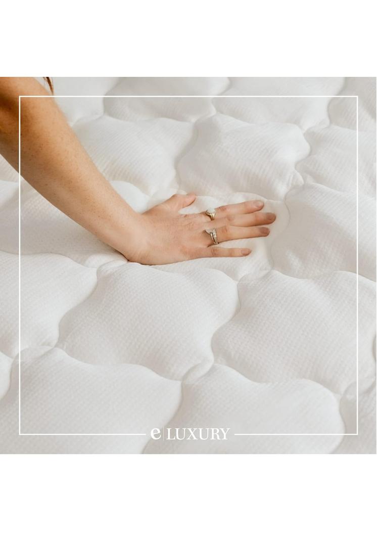 Rayon from Bamboo Extra Thick Mattress Pad with Fitted Skirt - Extra Plush Cooling Topper - Full