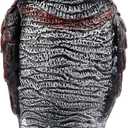 Hausse Fake Owl Decoy Bird Scarecrow Sculpture, 13.6 Inch Plastic Horned Owl Bird Deterrents, Garden Protectors, Nature Enemy Pest Repellent for Outdoor Garden Yard